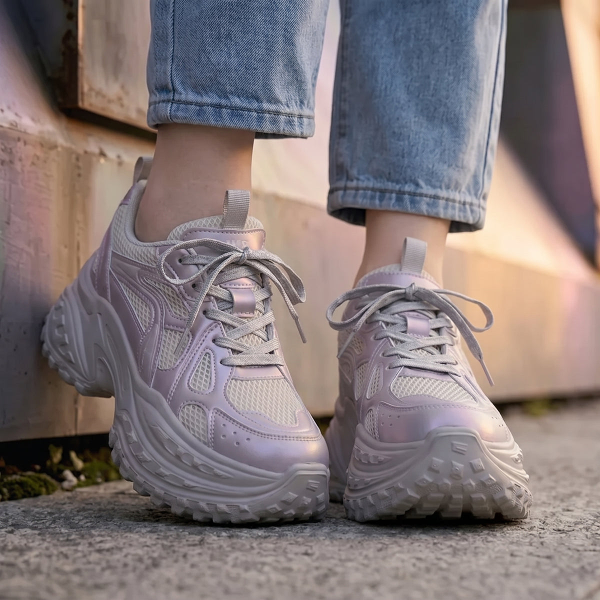 Flare Mesh Athletic Sneakers | +4.7" (12cm)