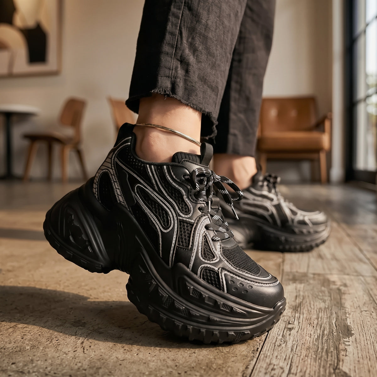 Flare Mesh Athletic Sneakers | +4.7" (12cm)