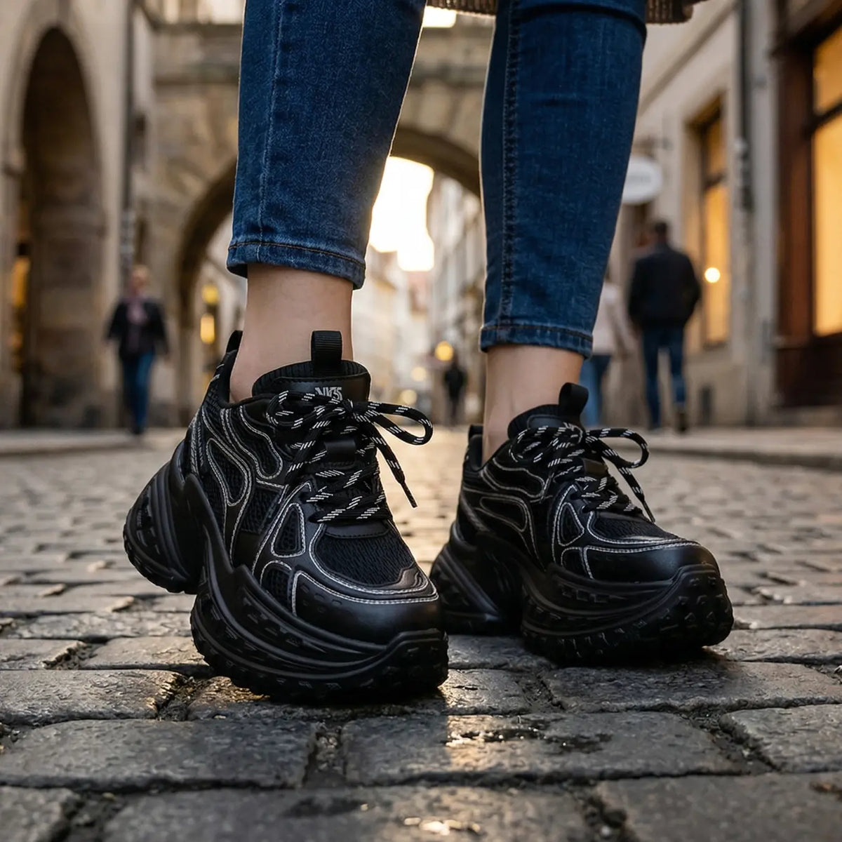 Flare Mesh Athletic Sneakers | +4.7" (12cm)