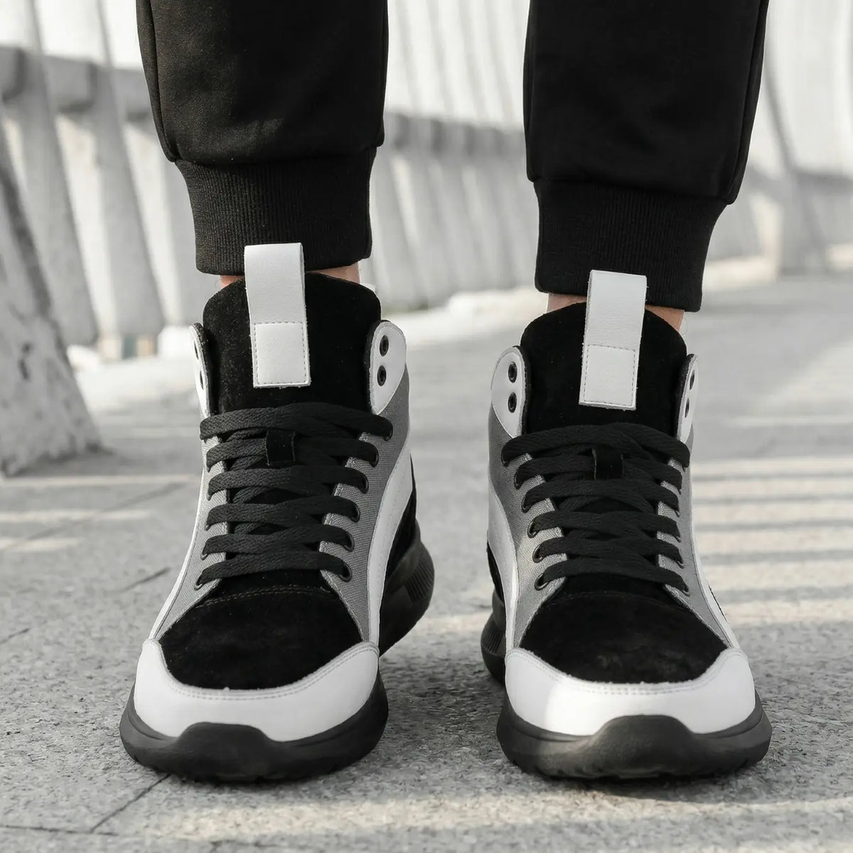 Men’s High Top Athletic Sneakers Elevator Shoes | +3.9" (10cm)