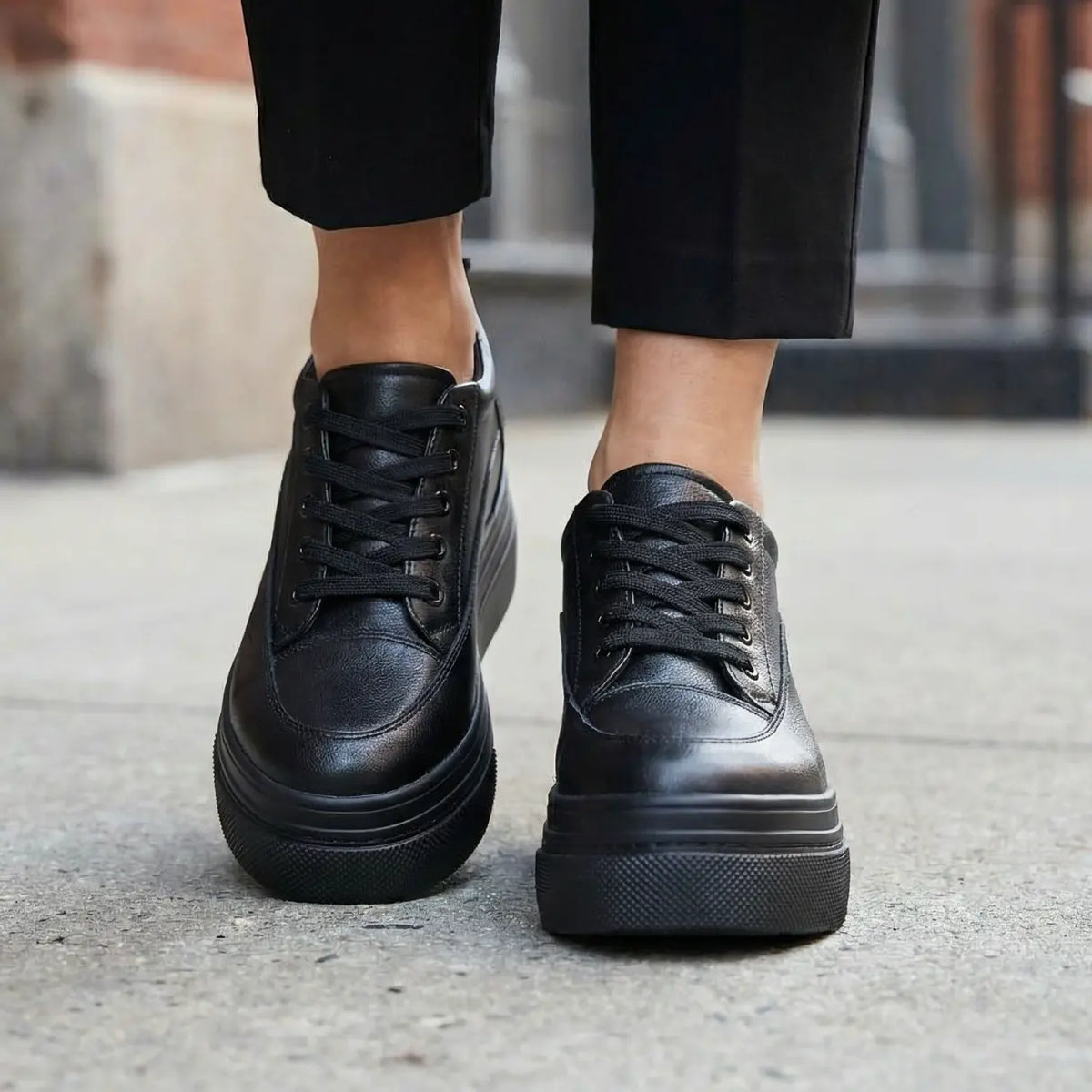 Essence Leather Sneakers | +3.1" (8cm)