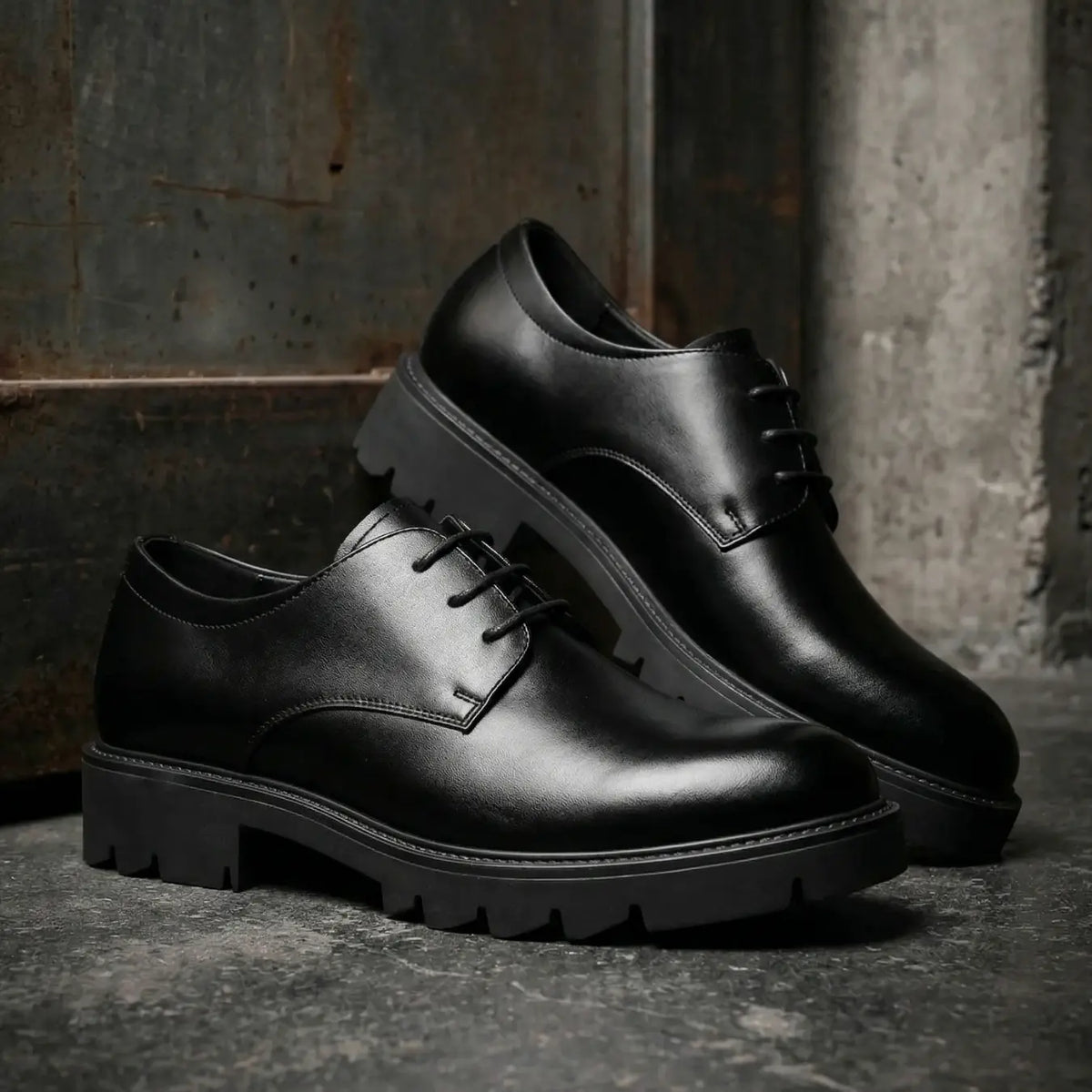 Men’s Leather Lace Up Derby Elevator Shoes | +3.1" (8cm)