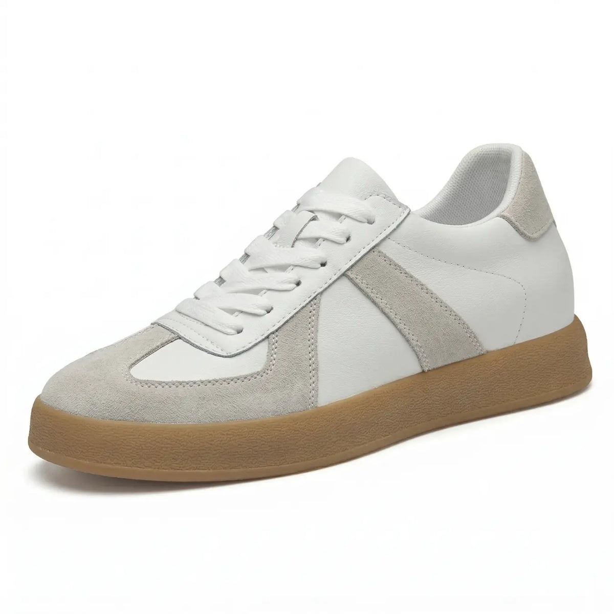 Men’s Suede Leather Casual Low Top Elevator Sneakers | +2.4" (6cm)
