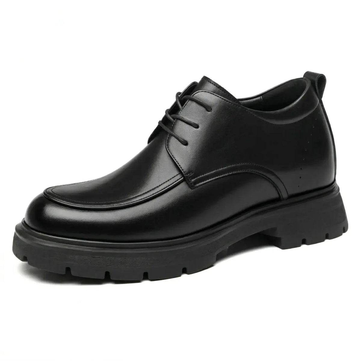 Men’s Leather Formal Lace Up Derby Elevator Shoes | +3.1" (8cm)