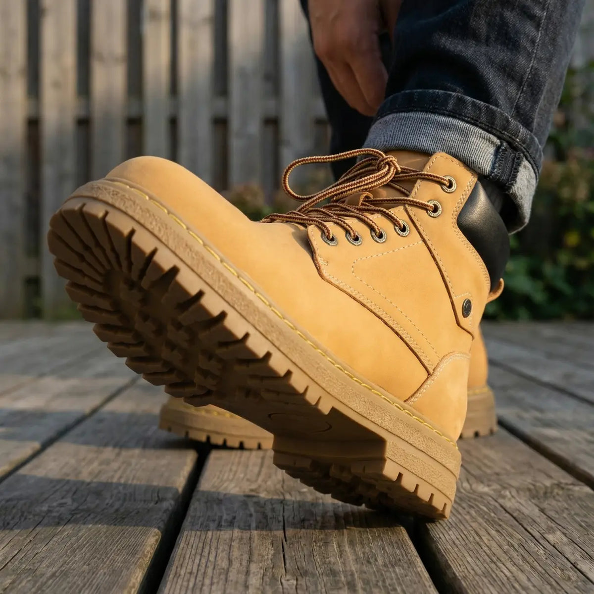 Men’s Leather Casual Combat Ankle Boots Elevator Shoes | +1.6" (4cm)