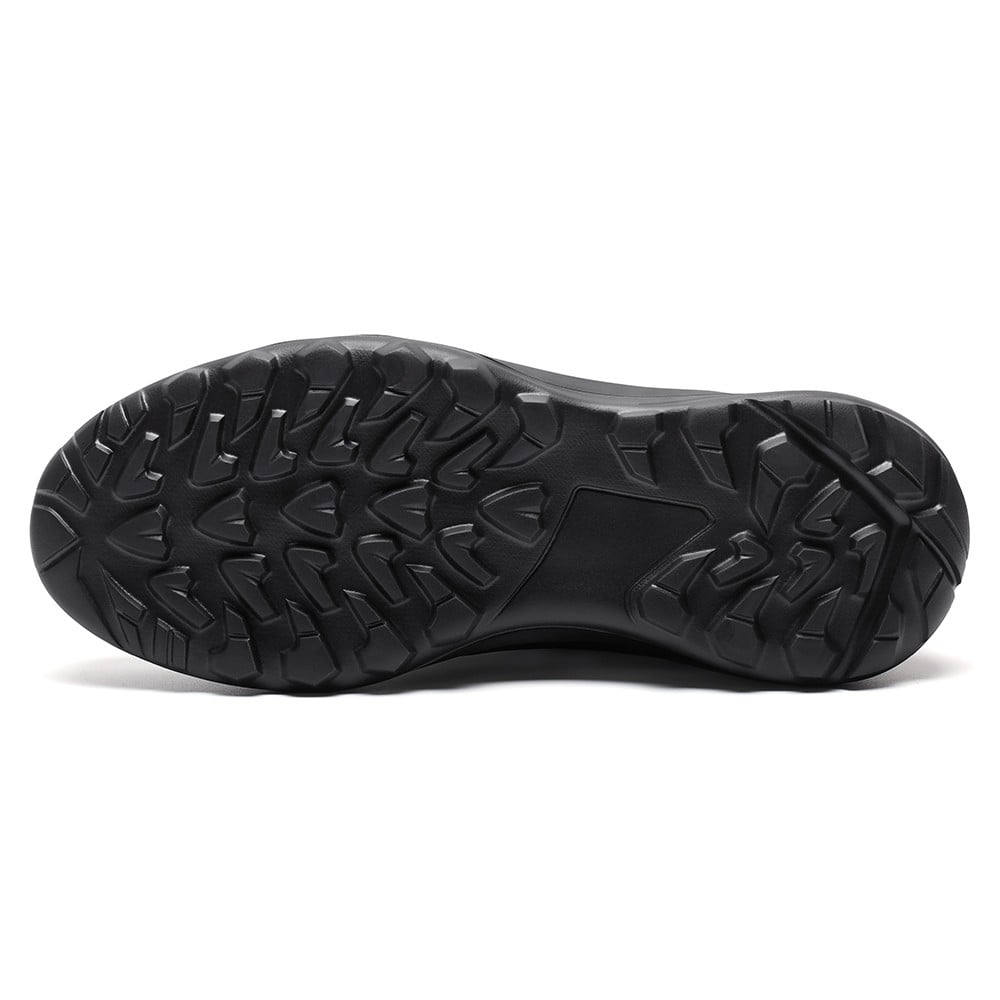 Men's Black Mesh Elevator Shoes Running Sneakers | +8cm