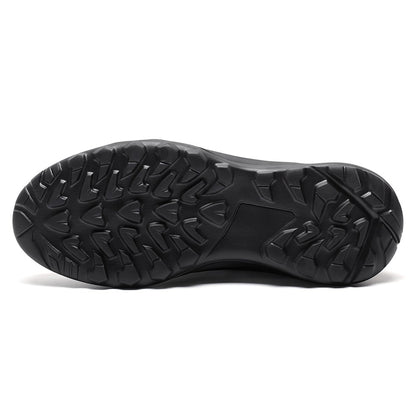 Men's Black Mesh Elevator Shoes Running Sneakers | +8cm