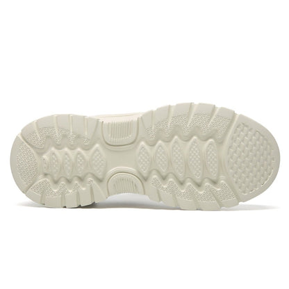 Women's Apricot Suede Height Increasing Casual Sneakers | +7cm